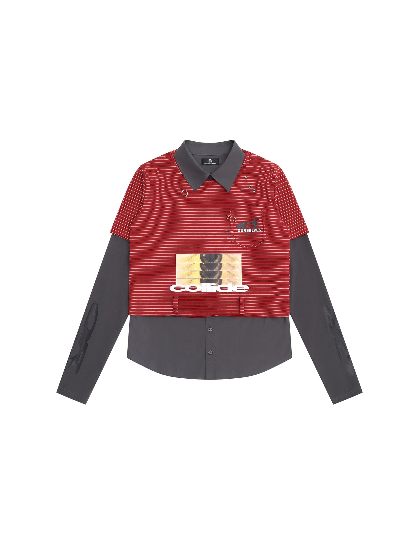 "SplitKnit"(02) -shirt