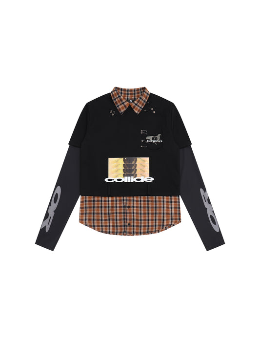 "SplitKnit"(01) -shirt