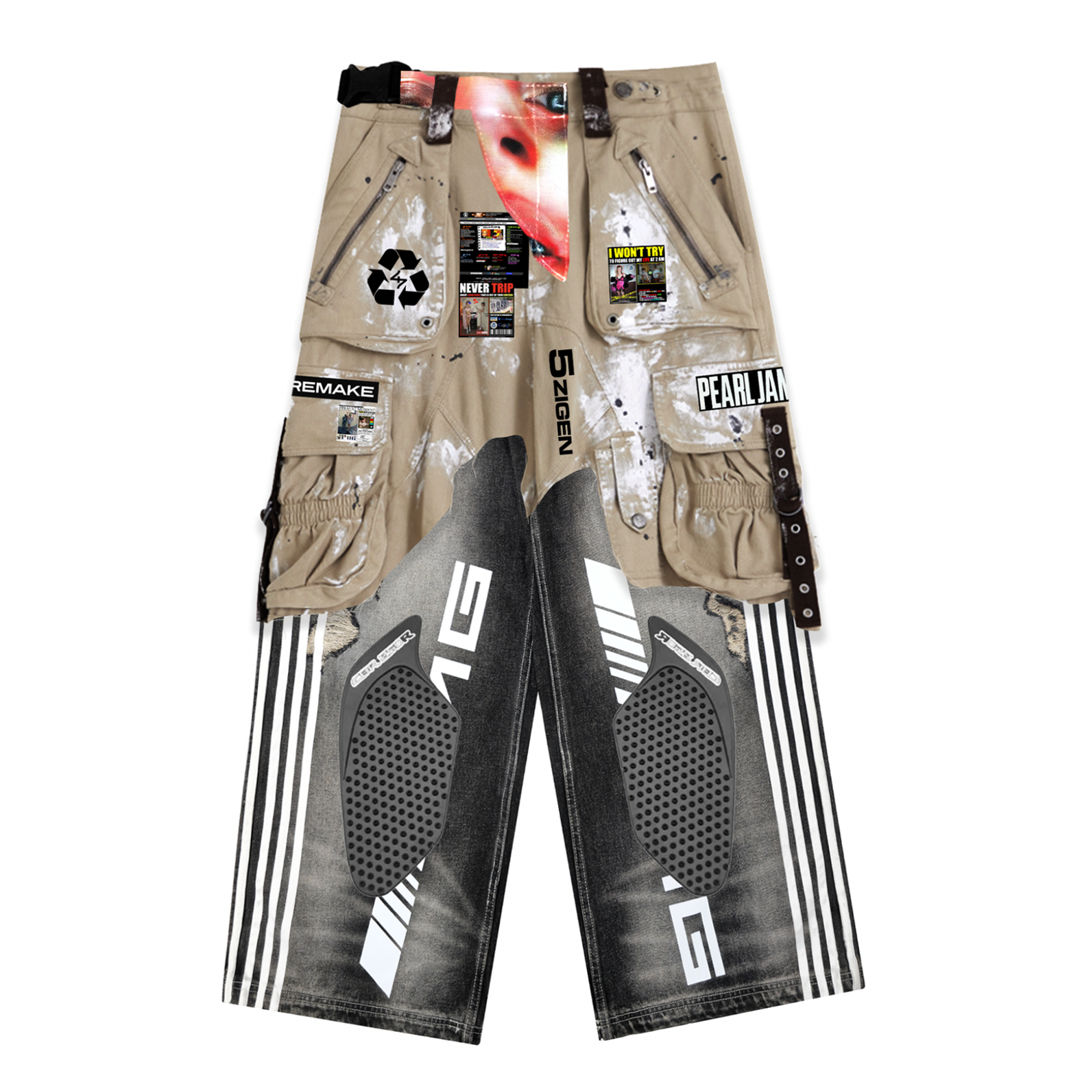 &quot;Upcycle Protocol&quot;(10)-pants